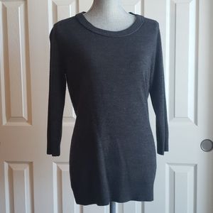 New York and Co Charcoal 3/4 sleeve sweater